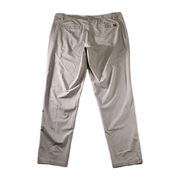 Reebok Men’s 40x32 Khaki Tan Athletic Stretch Flat Front Chino Pants - Picture 2 of 8